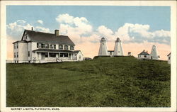 View of Gurnet Lights Postcard