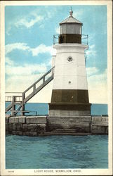 Light House Vermilion, OH Postcard Postcard