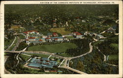 Air View of the Carnegie Institute of Technology Postcard