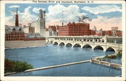The Genesee River and Aqueduct Postcard