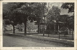 Chapel Street - Residences Windsor, NY Postcard Postcard