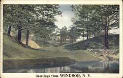 Greetings from Windsor Postcard