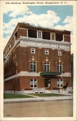 Elks Building, Washington Street Binghamton, NY Postcard Postcard