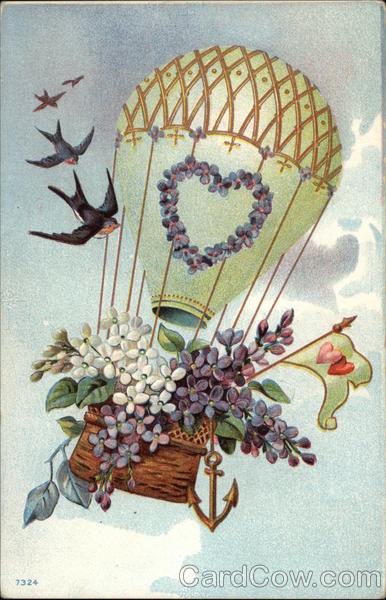 Balloon of Violets Greetings
