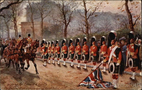 Dipping the Coloured to Royalty Military