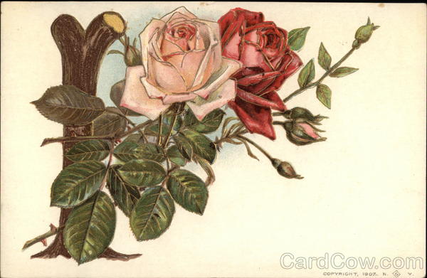 Letter I With Roses Alphabet Letters