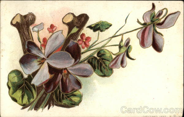 Letter V with Flowers Alphabet Letters