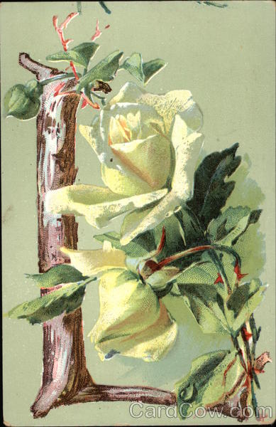 Letter L with Flowers Alphabet Letters