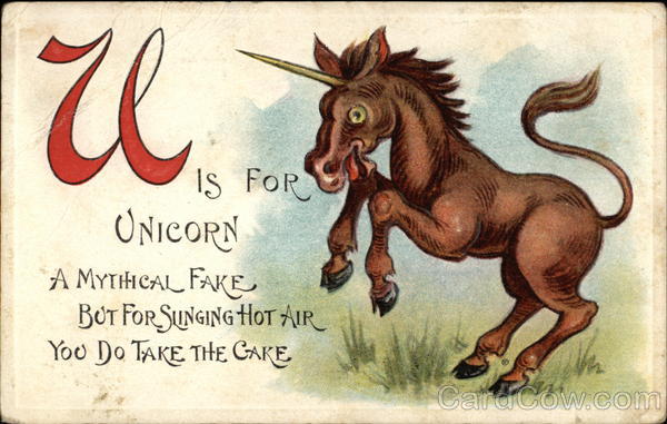U is for Unicorn Alphabet Letters