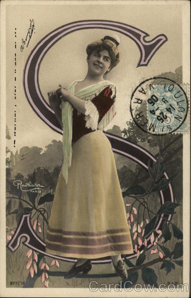 Woman in S Alphabet Letters