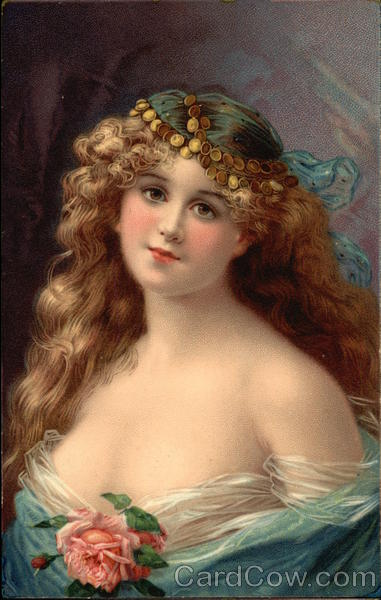 Young Woman Dressed in Blue Women