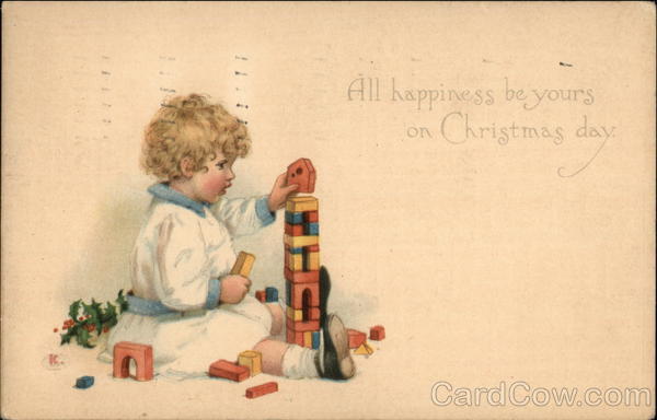 All Happiness be yours on Christmas Day Children