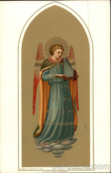 Angel Playing The Harp Angels