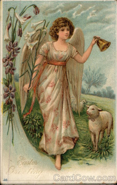 Easter Greeting With Angels