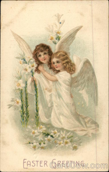 Easter Greeting With Angels