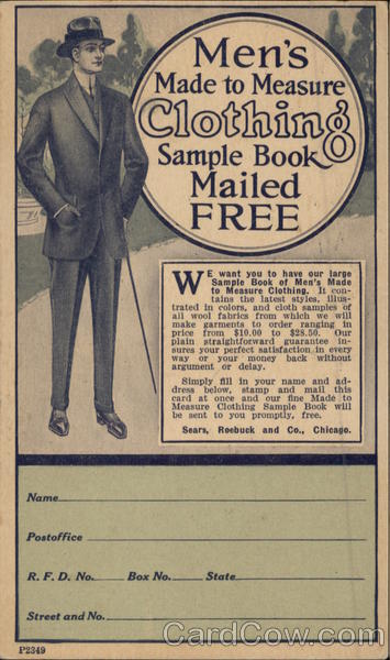 Men's Made to Measure Clothing Advertising