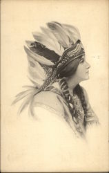 Beautiful Indian Princess Postcard