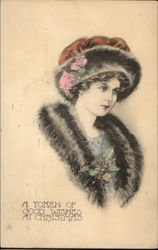 A Token of Good Wishes at Christmas Postcard