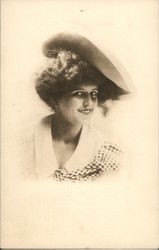 Photo of Woman in Hat Postcard
