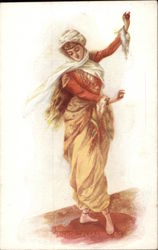 Oriental Pleasures (Woman dancing) Postcard Postcard