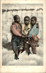 Brotherly Love Black Americana Postcard Postcard