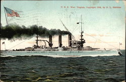 U.S.S. West Virginia Postcard