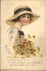 I'd Take a Black Eye Gladly Perhps I'd Give One Too Postcard