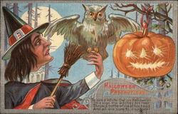 Halloween Precautions Postcard