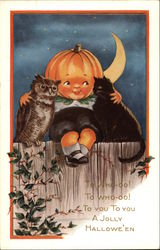 A Jolly Halloween Postcard