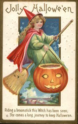Jolly Halloween Postcard