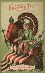 Thanksgiving Day - Ruler of the Day Postcard