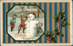 Christmas Greetings Postcard