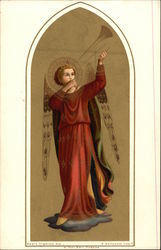 Angel Playing Trumpet Postcard