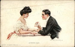 A Winning Hand Couples Postcard Postcard