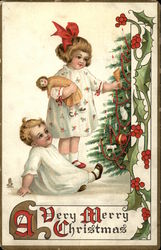 A Very Merry Christmas Postcard