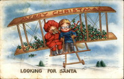 Merry Christmas - Looking for Santa Postcard