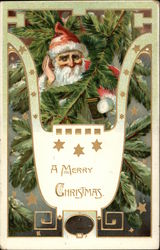 A Merry Christmas Santa Claus Postcard Postcard