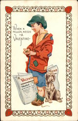 When a Feller Needs a Valentine Postcard