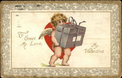 To Greet My Love, My Valentine Postcard