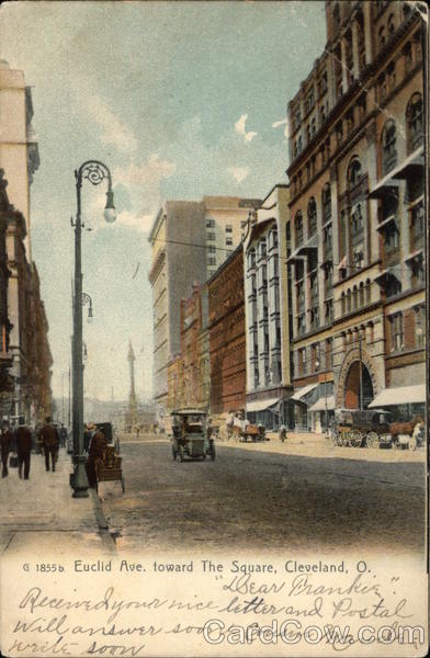 Euclid Avenue toward the Square Cleveland Ohio