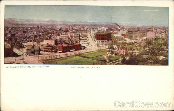 Panorama View of City Denver Colorado