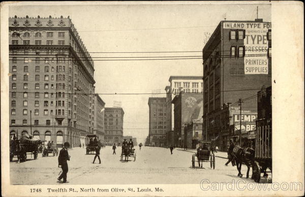 Twelfth Street, North from Olive St. Louis Missouri