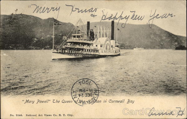 Mary Powell, the Queen of the Hudson in Cornwall Bay