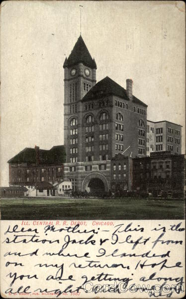 Central R.R. Depot Chicago Illinois