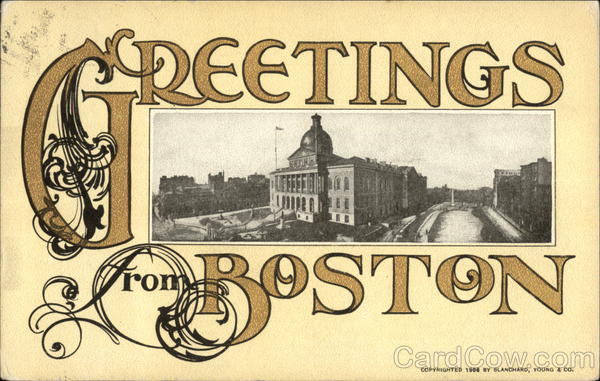 Greetings from Boston Massachusetts