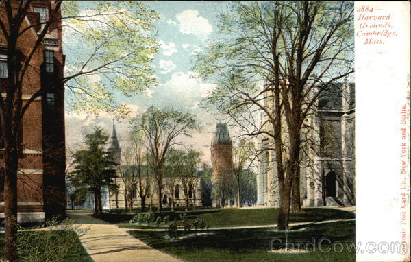 Harvard Grounds Cambridge Massachusetts