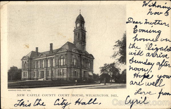 New Castle County Court House Wilmington Delaware