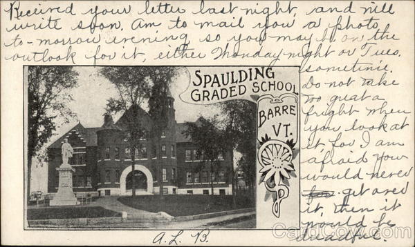 Spaulding Graded School Barre Vermont