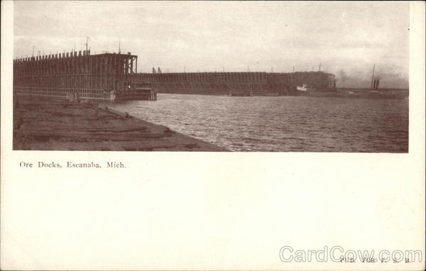 Ore Docks View Escanaba Michigan