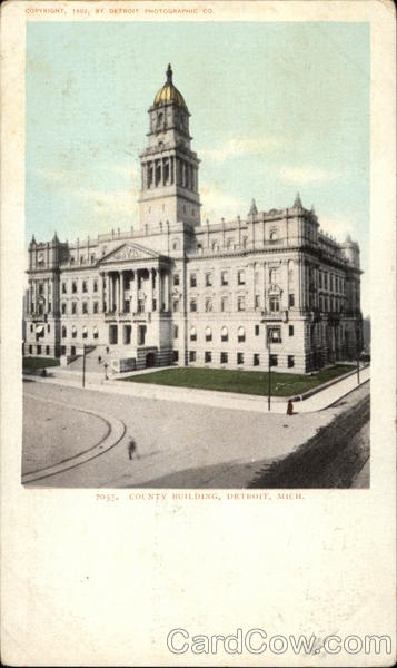 County Building View Detroit Michigan